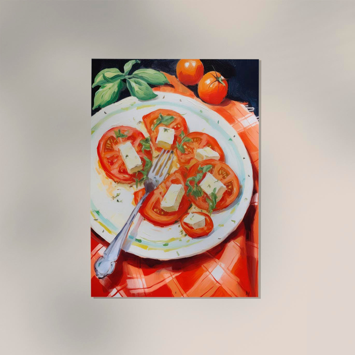 Tomatoes Salad Art Print