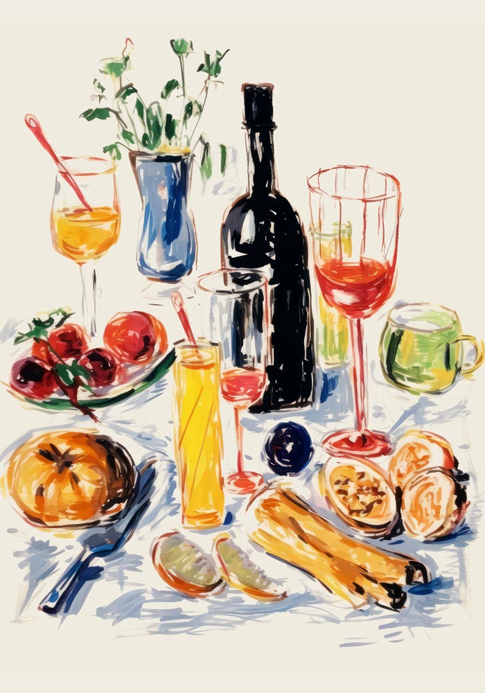 Little Party at the Table Art Print