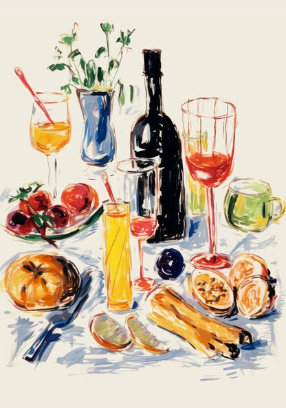 Little Party at the Table Art Print