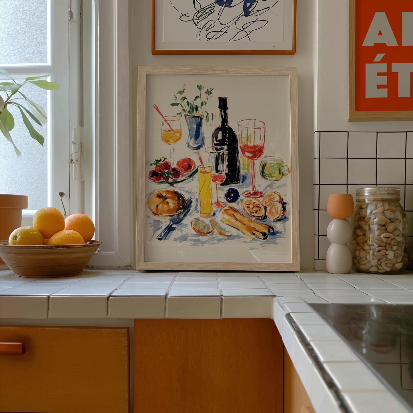 Little Party at the Table Art Print