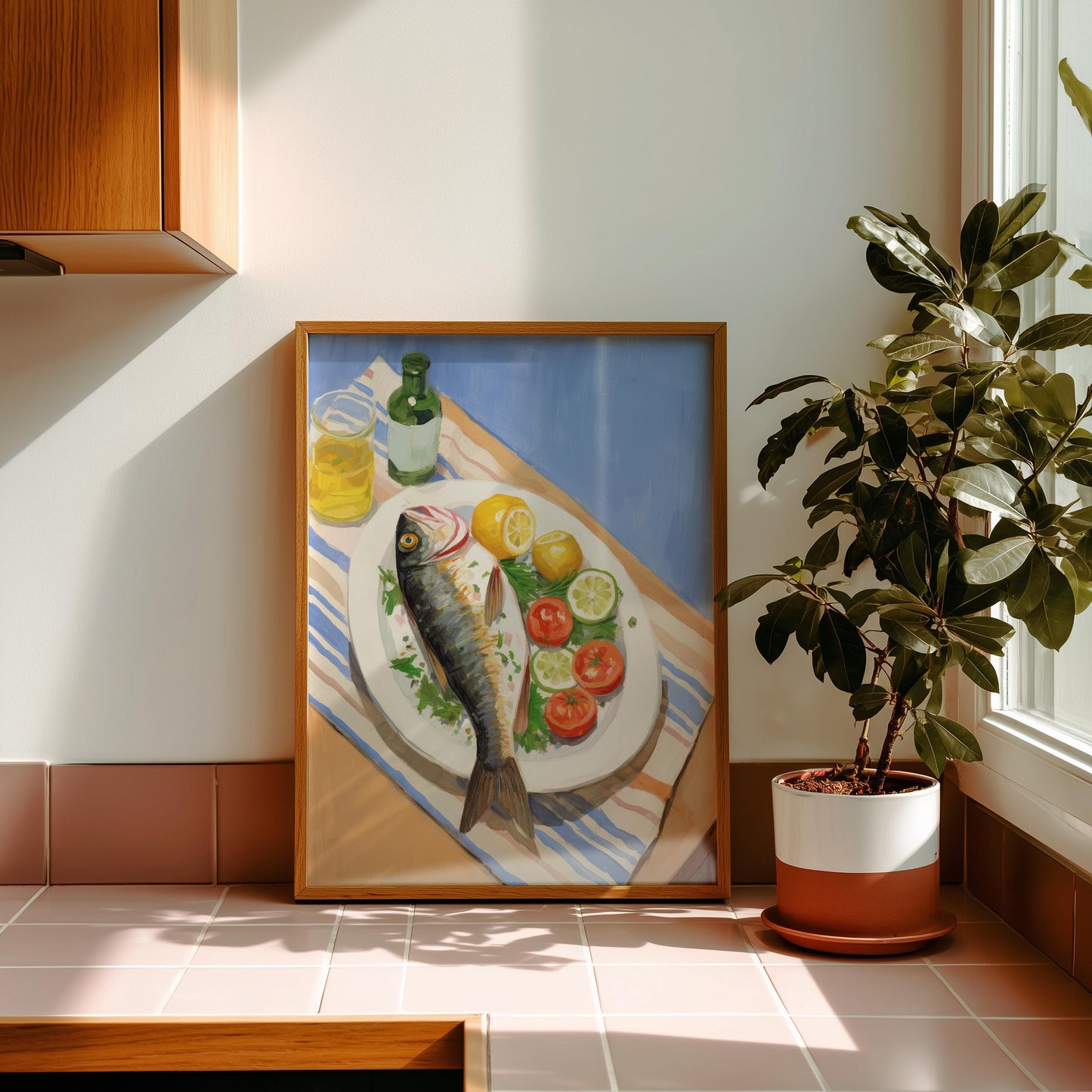 Grilled Fish Art Print