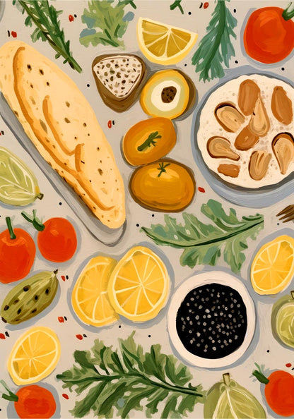 Yummy Table Art Print