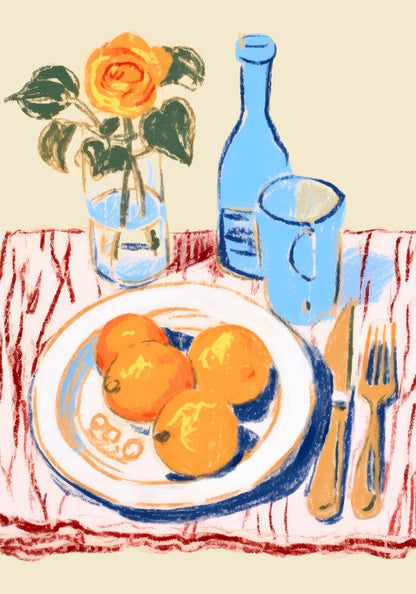 Orange Time! Art Print