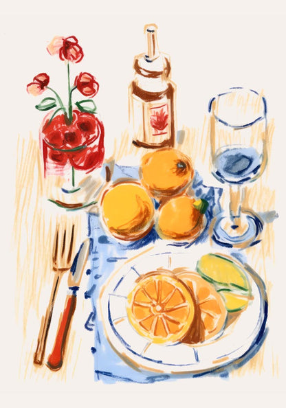 Citric Salad Art Print