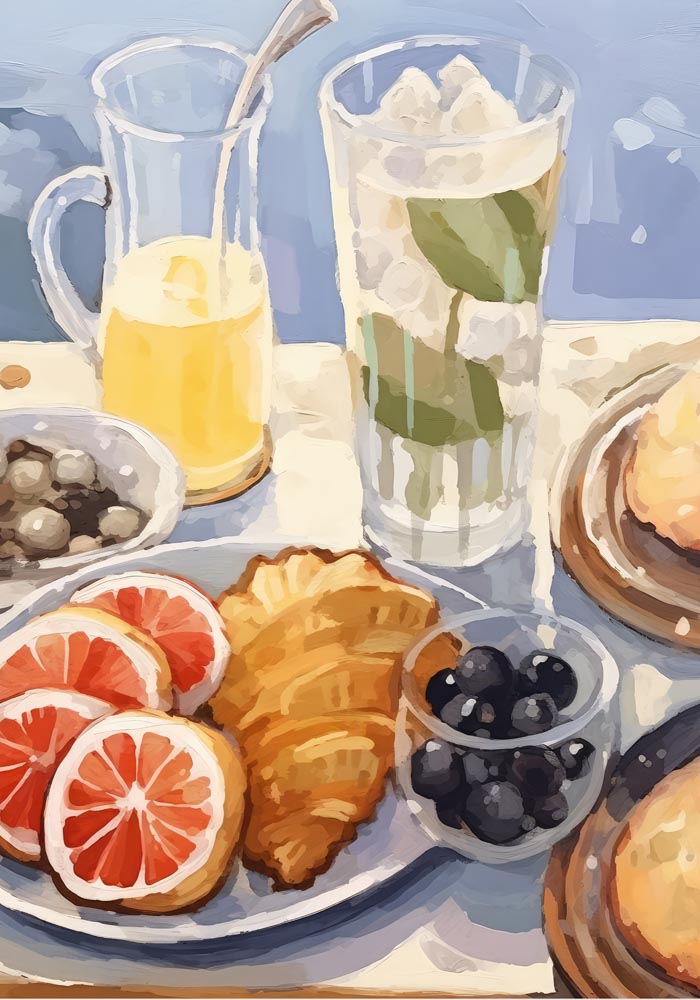 Breakfast Time Art Print