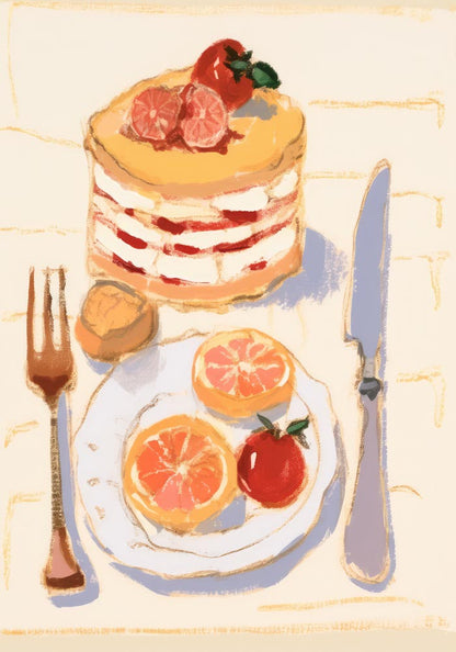 Layered Cake Art Print