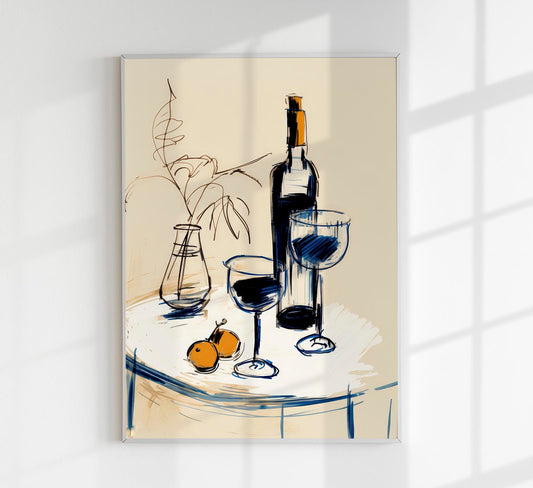 Wine Glasses Art Print