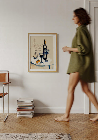 Wine Glasses Art Print