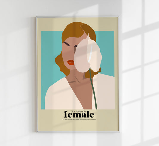 The future is female nr 4 Art Poster