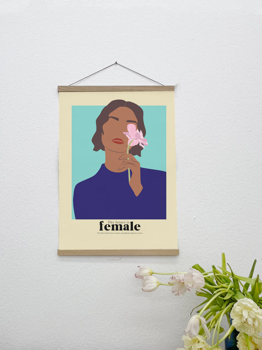 Sale: The future is female nr 6 A2 Size Canvas Print