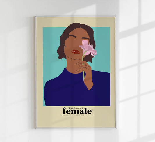 The future is female nr 6 Art Poster