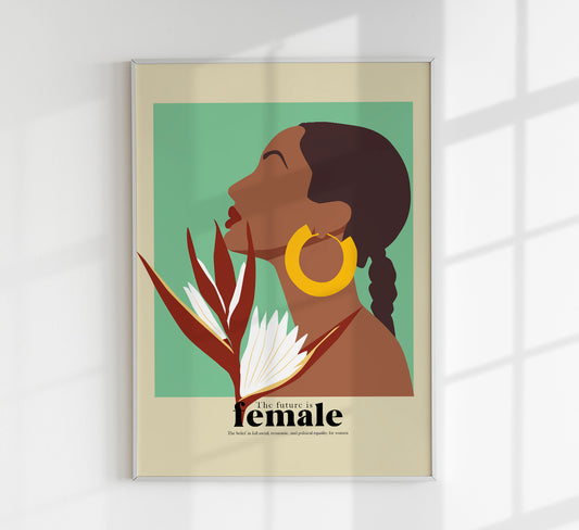 The future is female nr 7 Art Poster