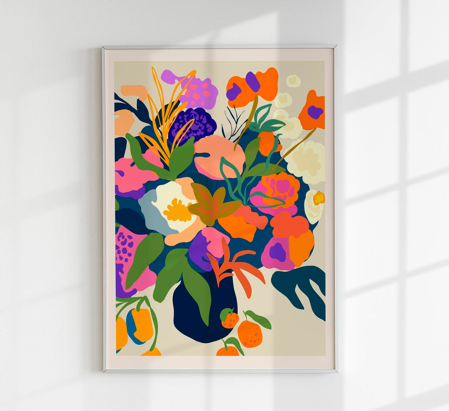 Colorful flower bouquet Art Print