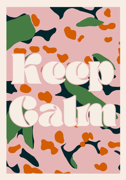 Keep Calm funky Art Print