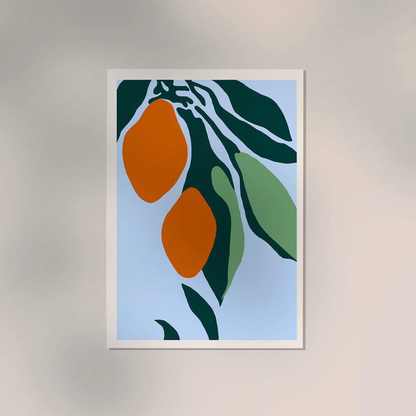 Mango blues Art Print