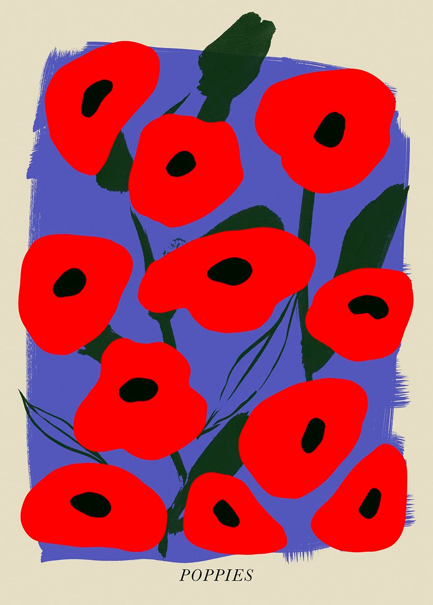 Poppies Flower Art Print