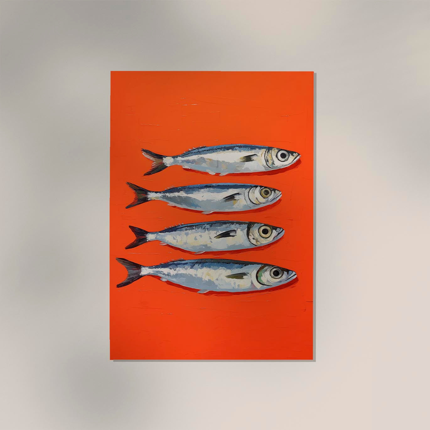 Sardines in Red Art Print