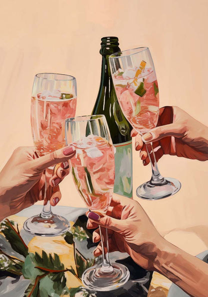 Cheeers! To Us! Art Print
