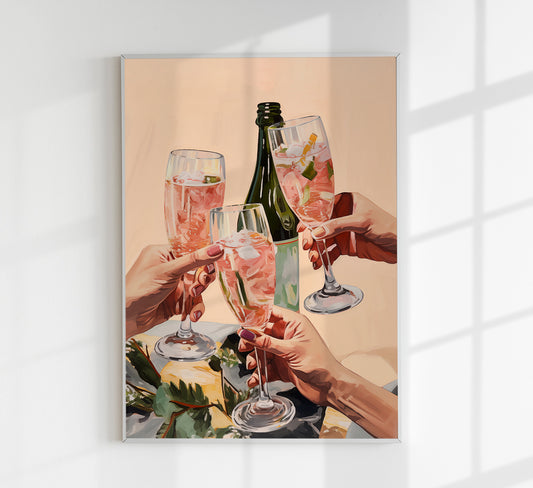 Cheeers! To Us! Art Print