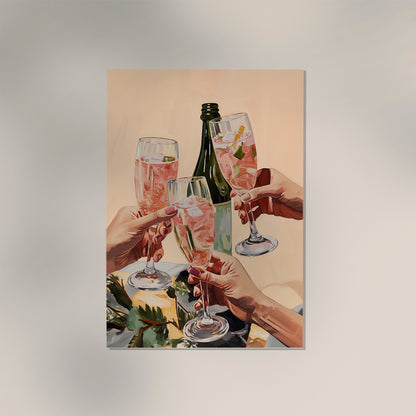 Cheeers! To Us! Art Print