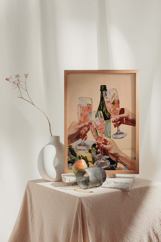Cheeers! To Us! Art Print