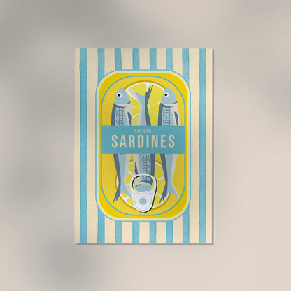 Smoked Sardines Striped Art Print
