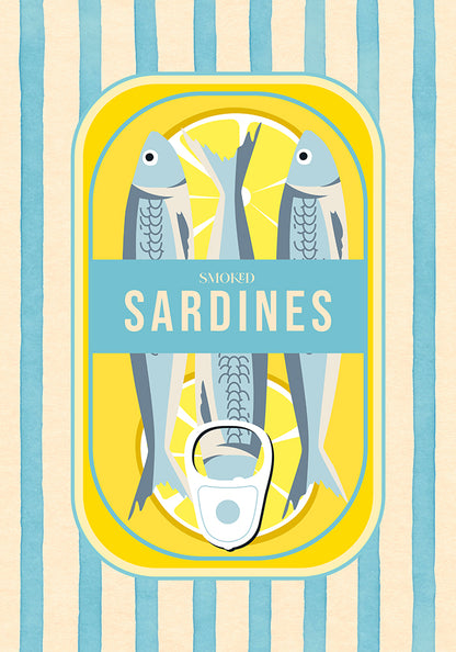 Smoked Sardines Striped Art Print