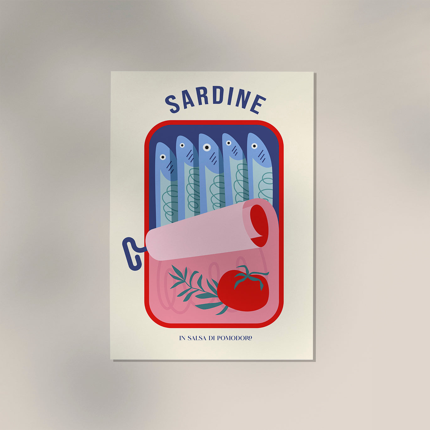 Sardine in Salva di Pomodoro Art Print