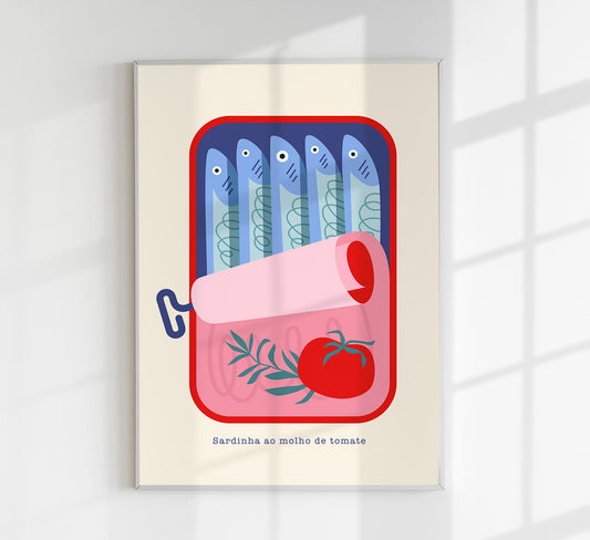Sardinha ao molho de tomate Art Print