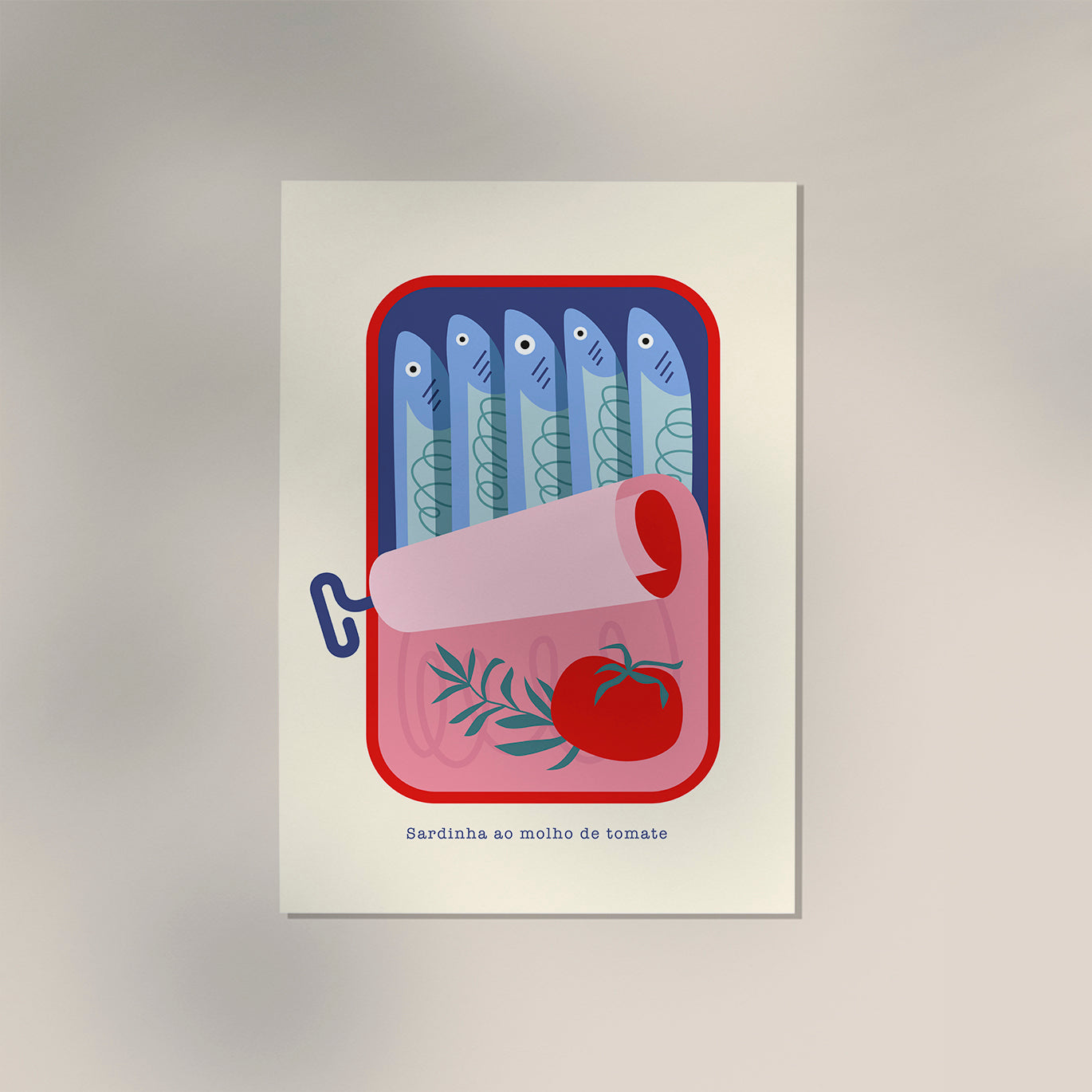 Sardinha ao molho de tomate Art Print