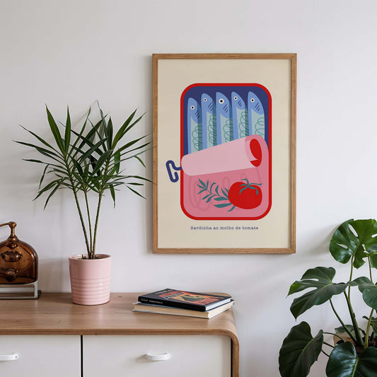 Sardinha ao molho de tomate Art Print