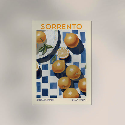 Sorrento Travel Food Poster