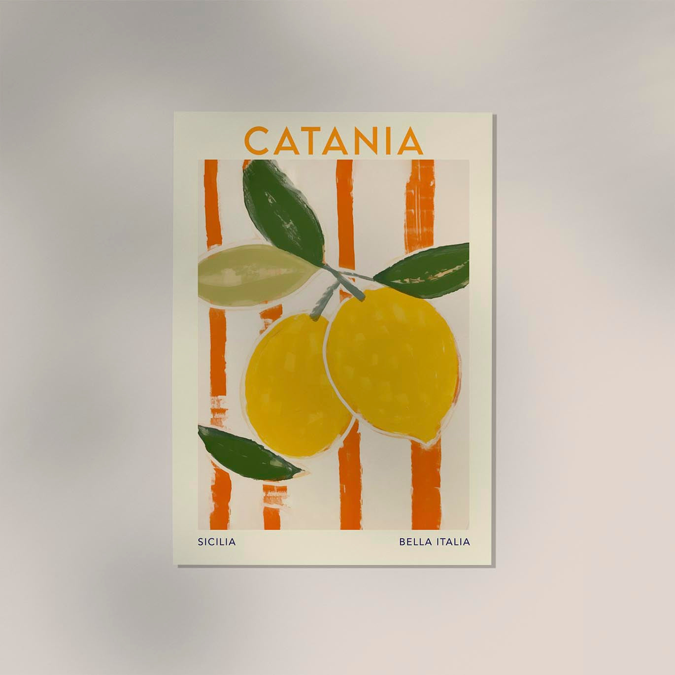 Catania Travel Food Poster