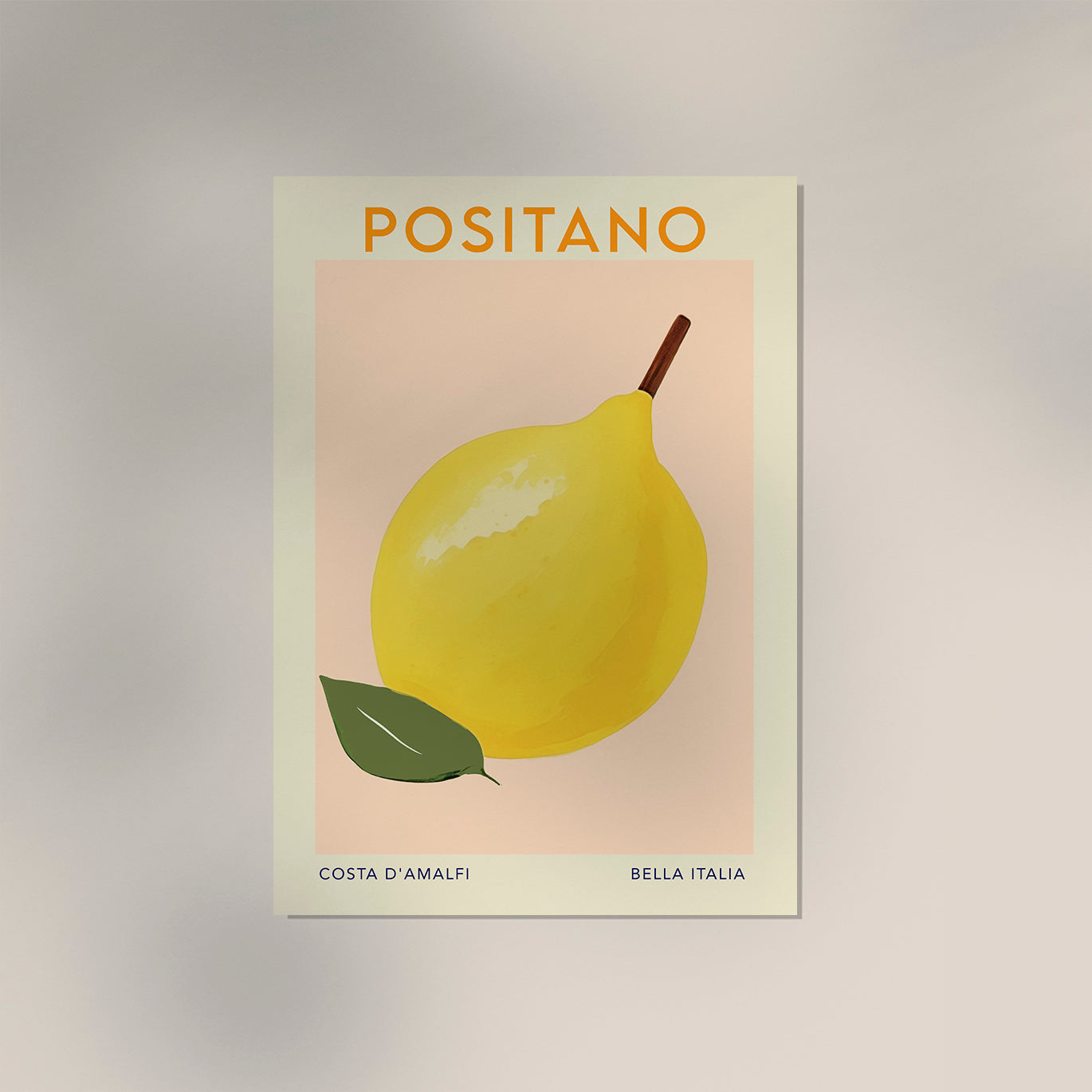 Positano Travel Food Poster