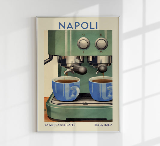 Napoli Travel Food Poster