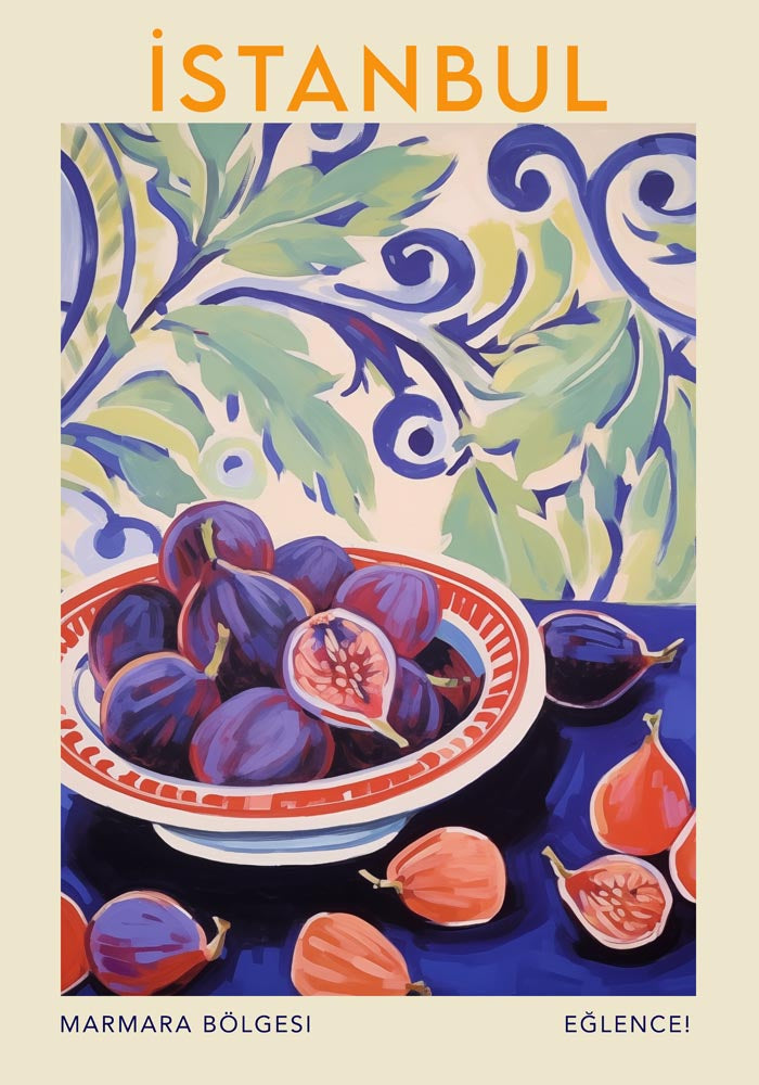 Istanbul Travel Food Poster