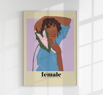 The future is female nr 3 Art Poster