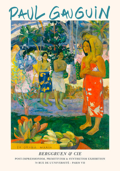 La Orana Maria1891 by Paul Gauguin Exhibition Poster