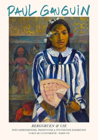 Merahi Metua No Tehamana by Paul Gauguin Exhibition Poster