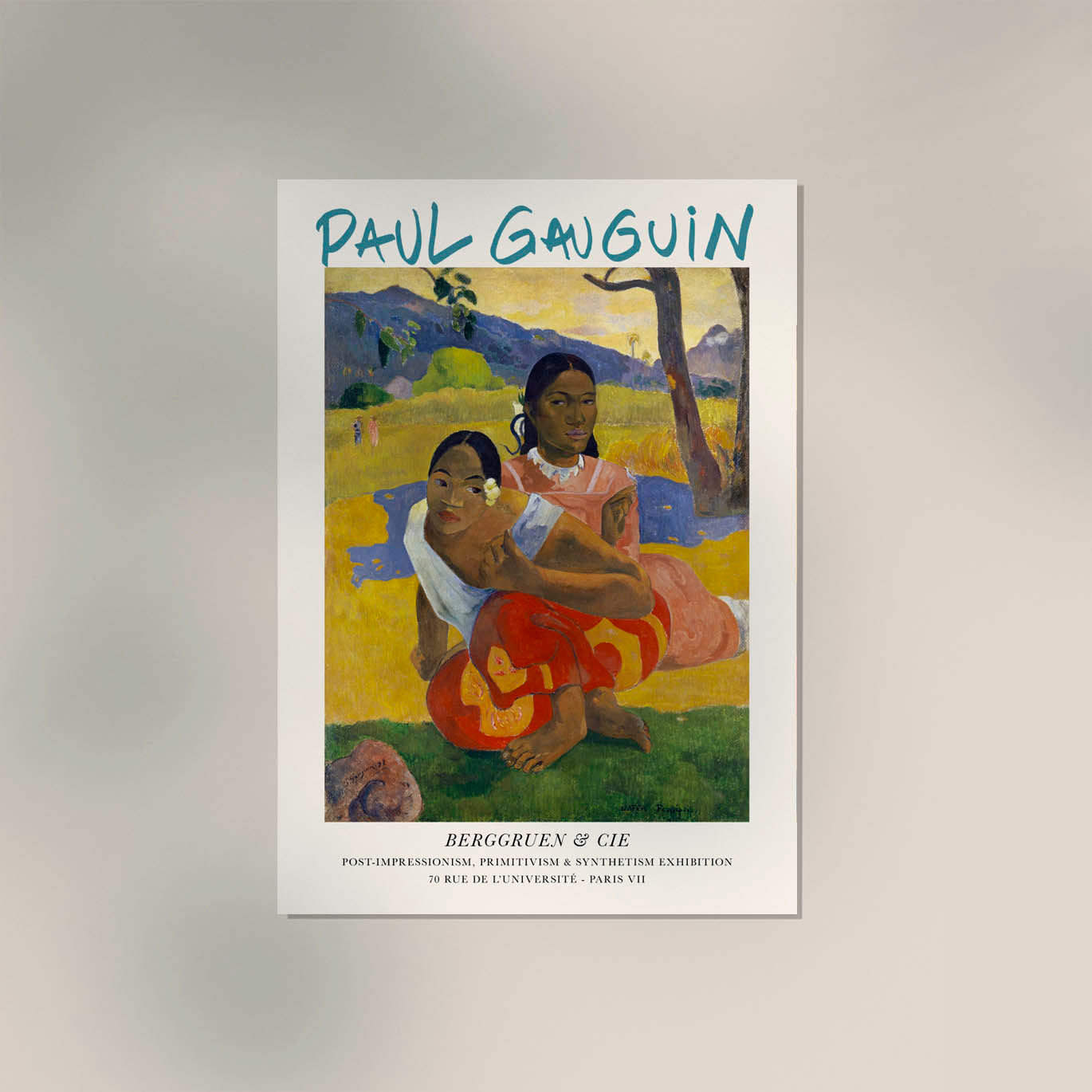 When Will You Marry by Paul Gauguin Exhibition Poster