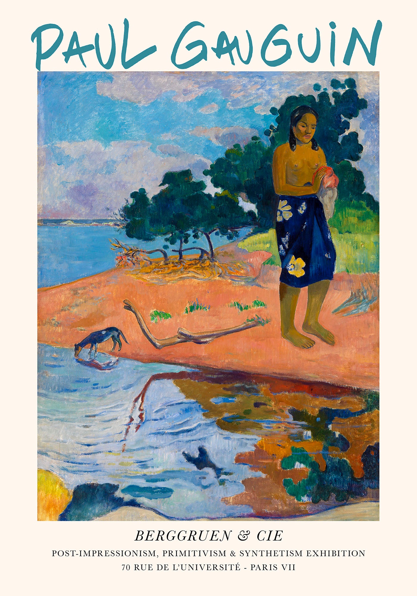 Haere Pape by Paul Gauguin Exhibition Poster