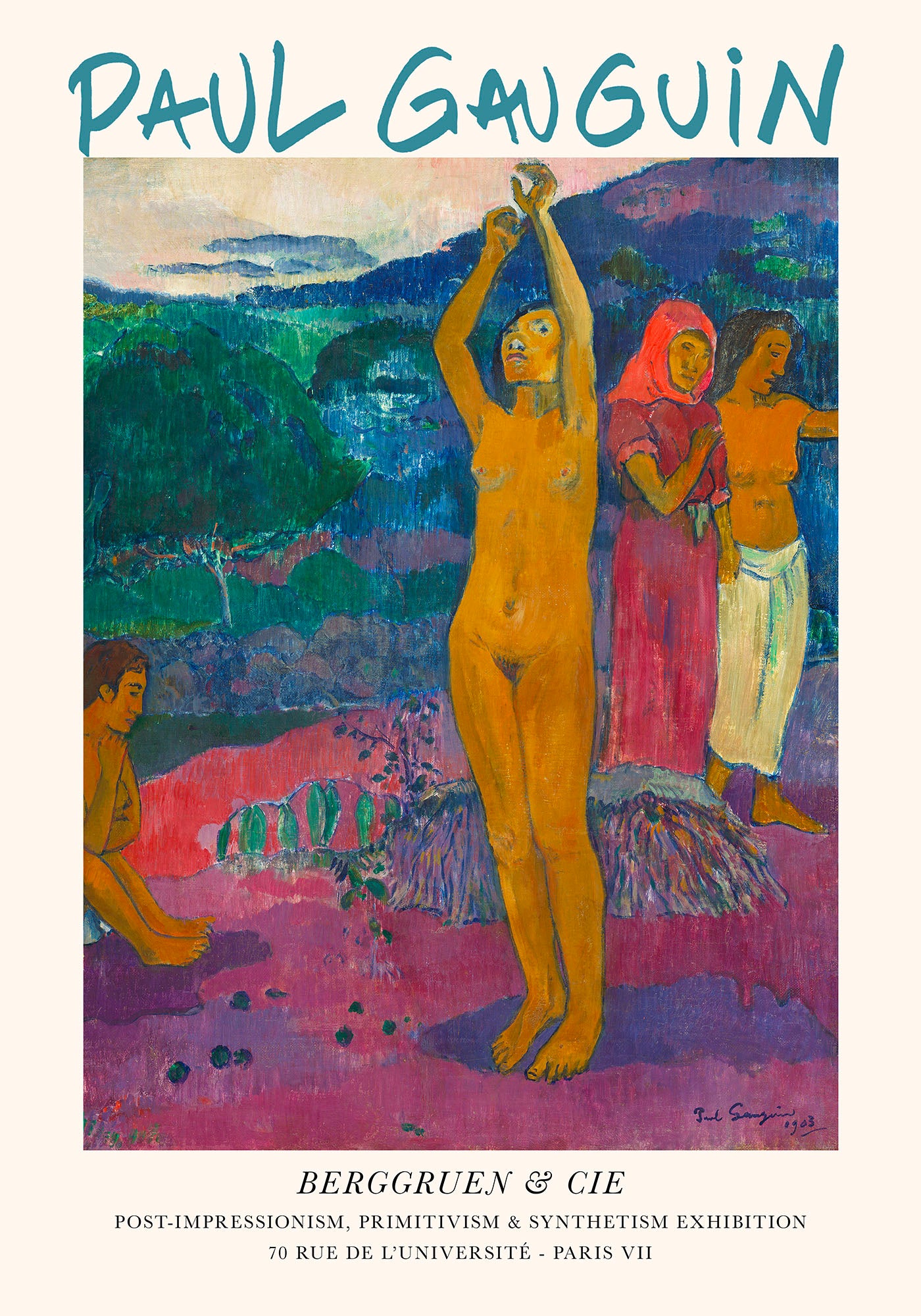 The Invocation by Paul Gauguin Exhibition Poster