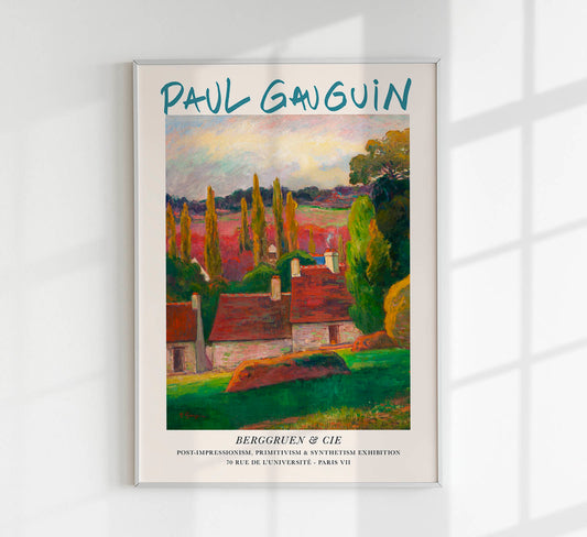 A Farm In Brittany by Paul Gauguin Exhibition Poster