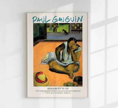 Brooding Woman by Paul Gauguin Exhibition Poster