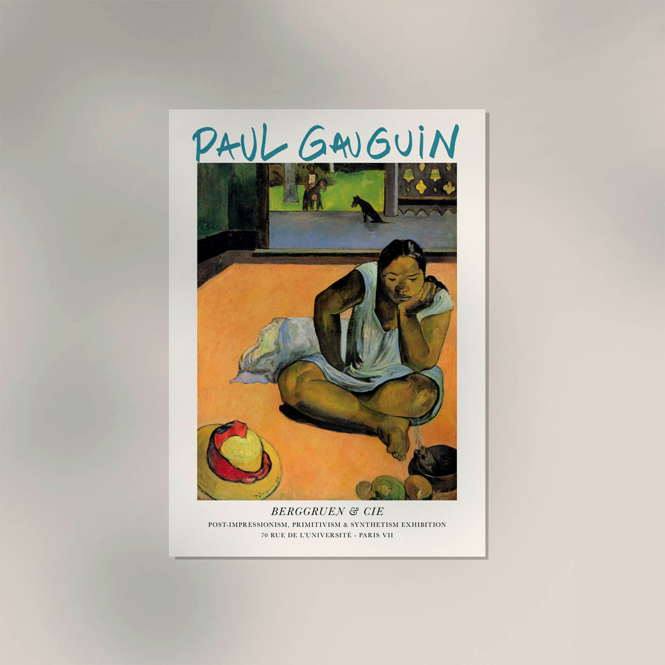 Brooding Woman by Paul Gauguin Exhibition Poster