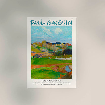 Landscape At Le Pouldu by Paul Gauguin Exhibition Poster