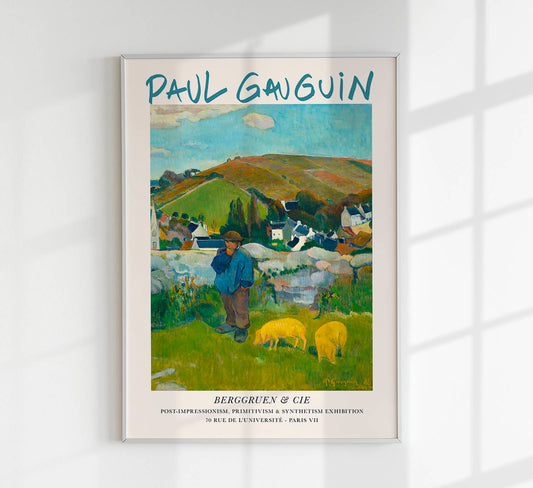 The Swineherd by Paul Gauguin Exhibition Poster