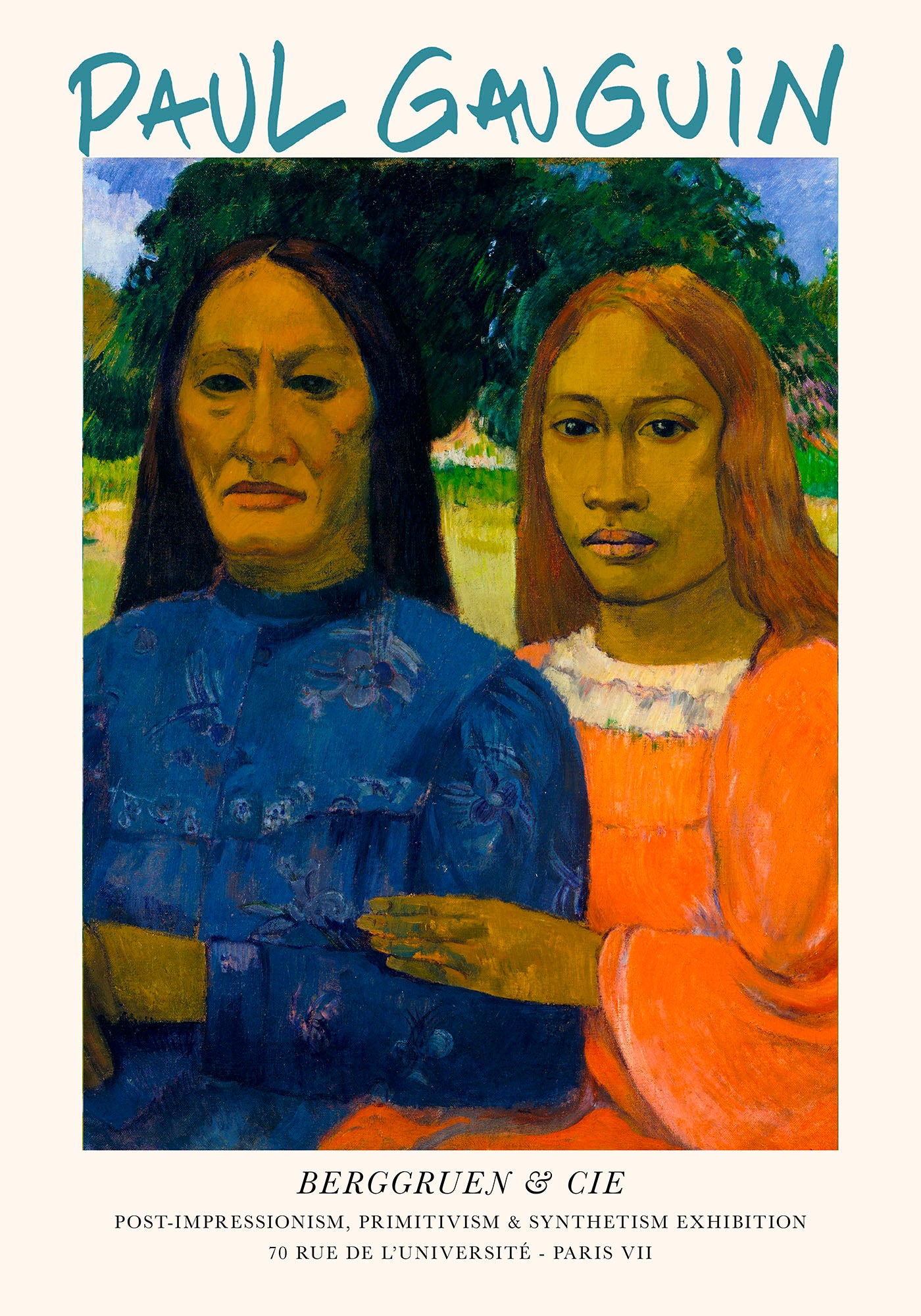 Two Women 1902 by Paul Gauguin Exhibition Poster