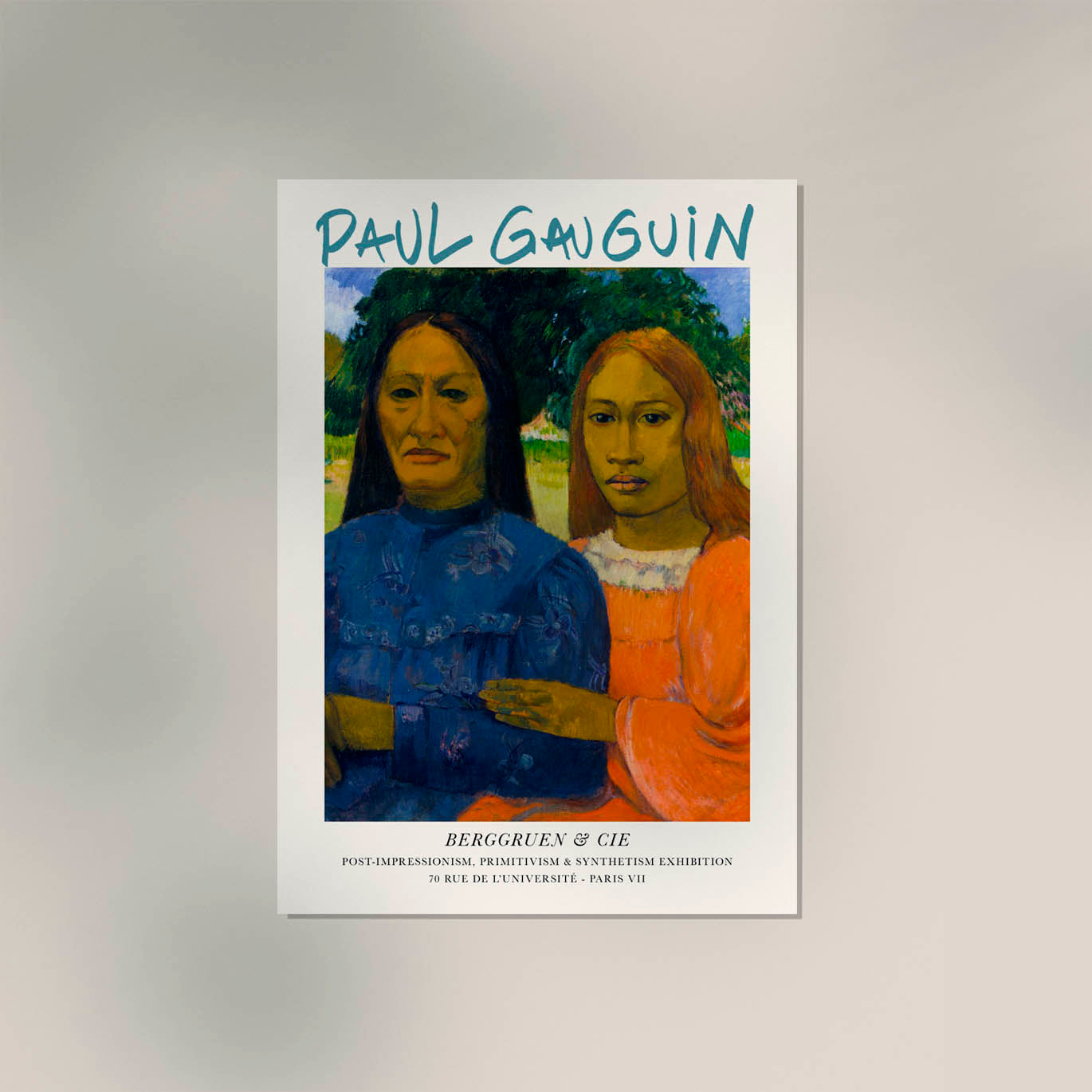 Two Women 1902 by Paul Gauguin Exhibition Poster