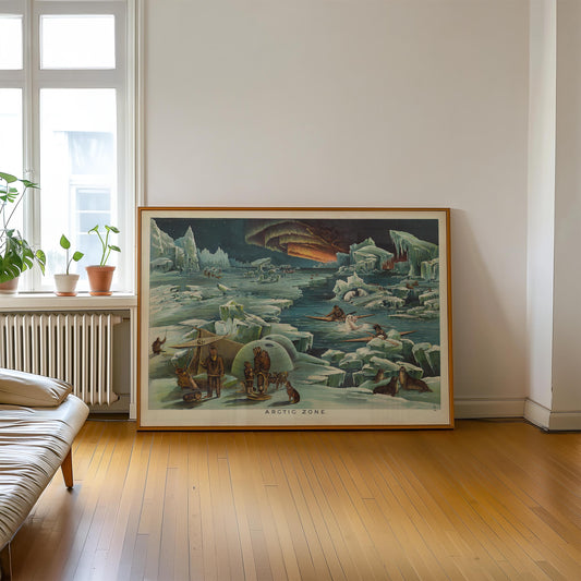 Arctic Zone Poster - Vintage Science Illustration